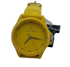 Orologio TOY WATCH YELLOW SPORT QUARZO PELLE UNISEX VELLUTATO NUOVO