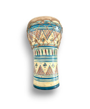 Tamburo Africano Terracotta/Pelle Anni '90