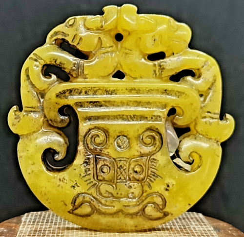 Antico ciondolo drago - , di