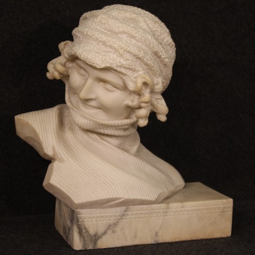 Marmo firmato statua ritratto