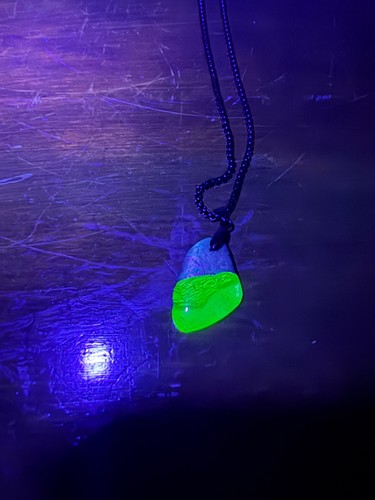 Collana fatta mano verde blu - collana, a