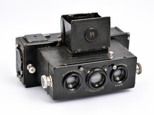 Fotocamera Vintage Stereo Franke & Heidecke (Rollei) Heidoscop 45×107mm