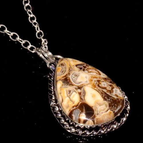 Collana fossile roccia - collana, di