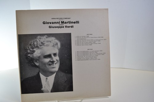 Giovanni martinelli sings - martinelli, –