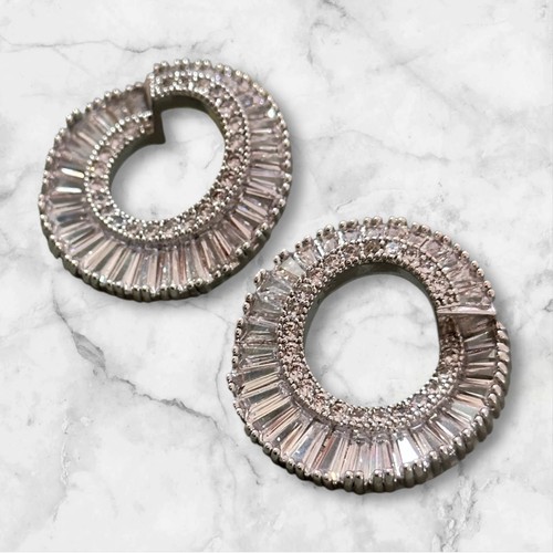 Diamonique zaxie earrings - x,