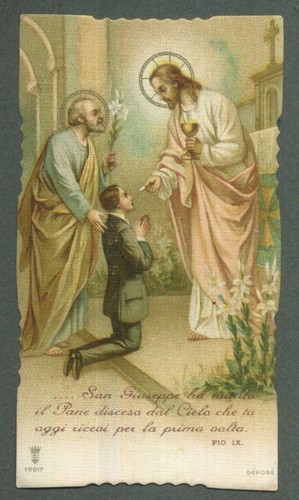 Santino holy card santa lega - santino,