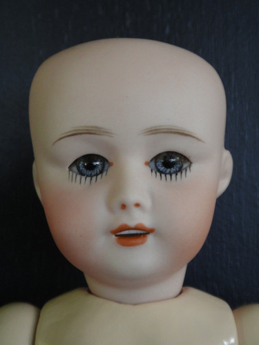 Tête poupée porcelaine - poupée,