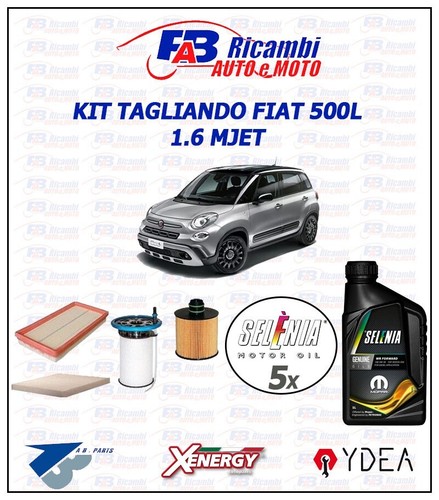 Kit tagliando fiat - 500l, 1.6
