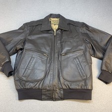 Giacca pelle marrone bomber