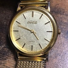 Raro orologio Citizen Coca-Cola uomo analogico al quarzo testato cassa 3,2 cm...