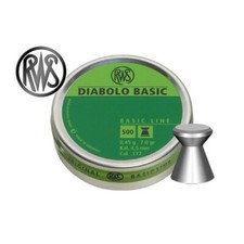 Piombini 4.5mm RWS diabolo basic pellets per carabina aria compressa co2 airguns