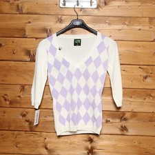 Maglioncino Sun68 TG. S Deadstock W/Tags (Cod.EBAY1679) Donna Bianco Cotone