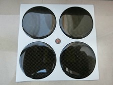 COPRIMOZZI ADESIVO NERO 3D X 4 PZ 50 mm volkswagen WV GOLF SCIROCCO 5 6 V VI 