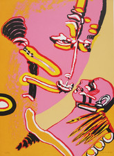 REMO BRINDISI: Rara Serigrafia cm. 70x50 Firmata, Numerata, Perfetta. STUPENDA!