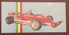 Cartolina Grande Gilles Villeneuve 1981 Ferrari 126 Turbo C2 - Galleria Ferrari