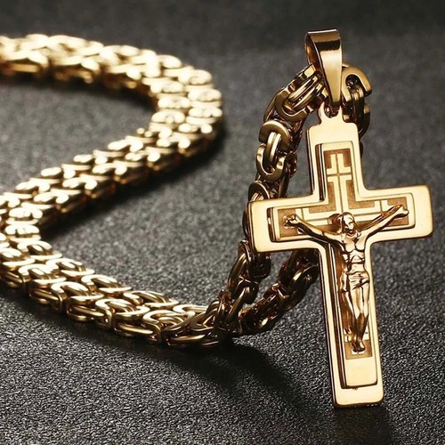 Collana uomo croce - uomo, gesù