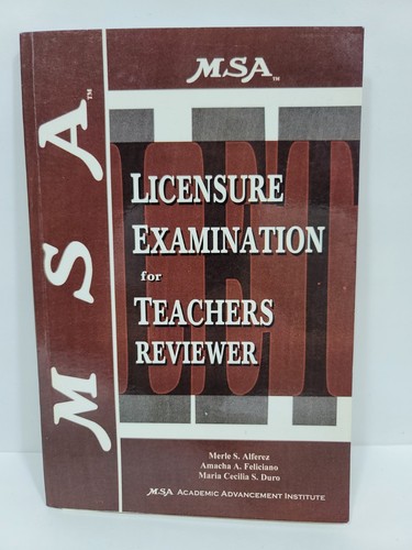 Msa licensure examination - licensure,