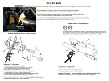 Scarico GPR PerKawasaki Zx-6R 2005/2006 Tiburon Poppy Omologato