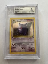 Pokemon Gengar BGS 8 1 Ed 5/62 Fossil -no Shining Charizard Crystal