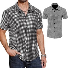 Camicie Blusa Moda Bavero Uomo