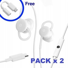 Pack Cuffie + Adapter Earphones Type C Google Pixel Earbuds ORIGINAL