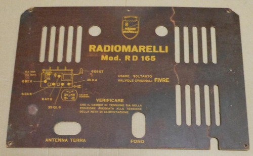 Pannello posteriore radio