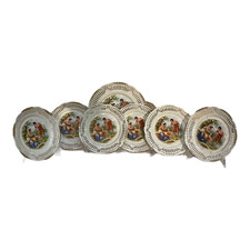 Set di 6 piattini + piatto