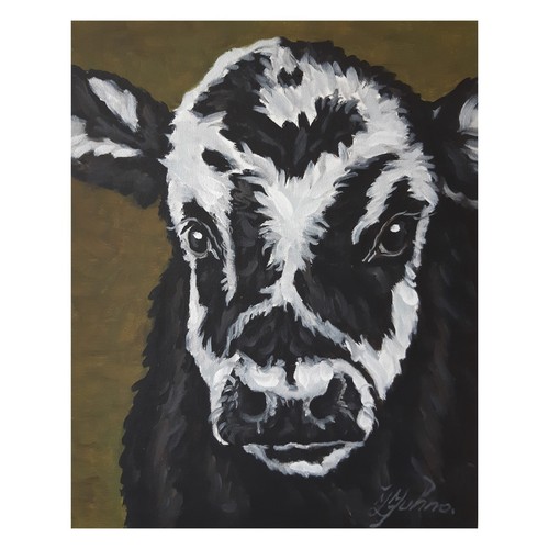 Dipinto originale mucca arte