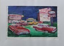 WAYNE THIEBAUD QUADRO VINTAGE ASTRATTO ESPRESSIONISMO MODERNISMO 1965 POP firmato