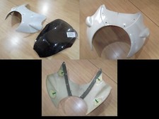 cupolino bianco vetroresina e lastra parabrezza Bmw R1150 R Wunderlich 8110251