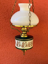 Lampadario a sospensione con catenella Decorato con scene di vita 