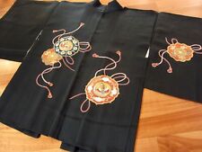 Giacca giapponese Haori Kimono nero super-elegante seta100% come nuovo/ regalo