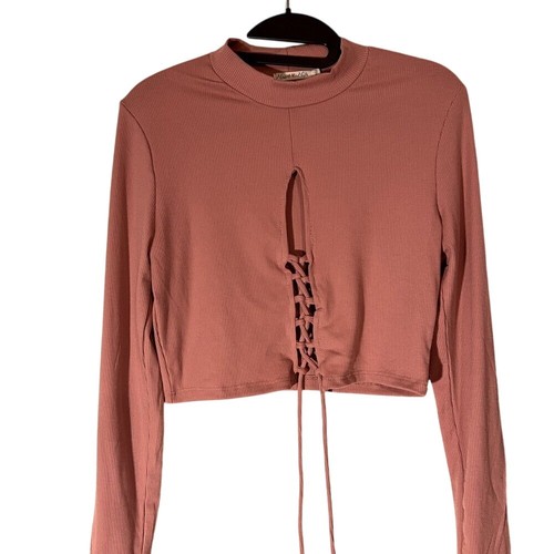 Heart hips mauve ribbed - &,