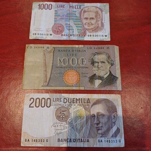 Vecchie banconote italiane - vecchie, in