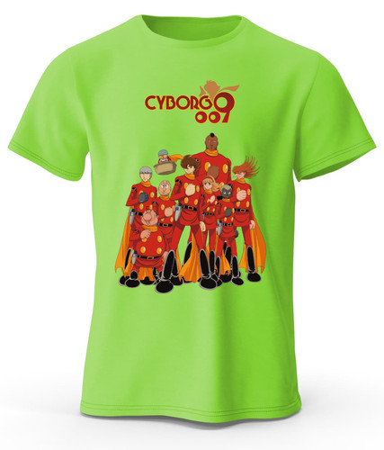Shirt cyborg 009 maglietta - cyborg,