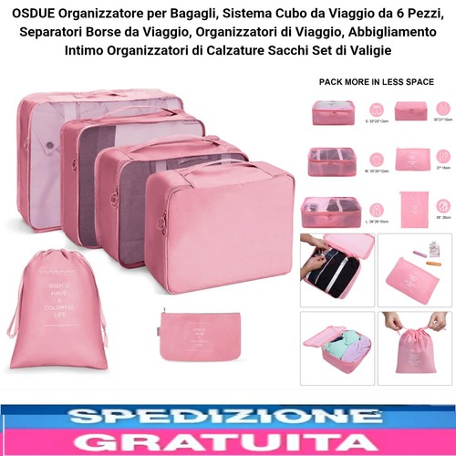 Set organizer valigie - set,