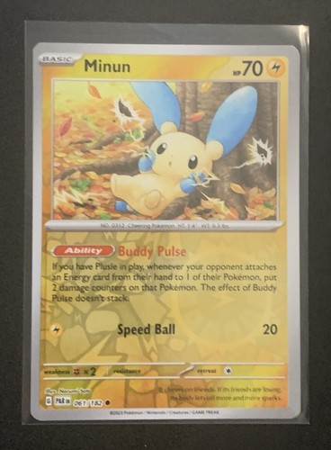 Minun 061 182 - minun, (reverse