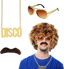 Set Di 4 Parrucche Da Uomo