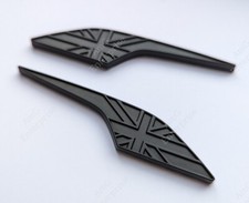 Distintivi parafango lato nero opaco Union Jack per Ford Fiesta Focus Kuga Galaxy