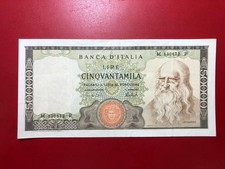 50.000 LIRE LEONARDO DA VINCI  04-02-1974   REPUBBLICA ITALIANA