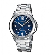 CASIO MTP-1215A-2ADF OROLOGIO UOMO ACCIAIO BLU DATA 37mm SOTTOCOSTO