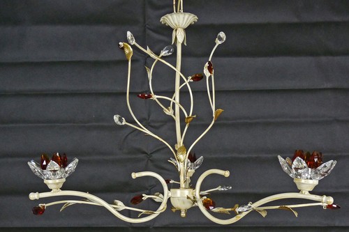 Lampadario con fiori - con, i