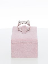 Anello Veretta in Oro Bianco 18 kt con Fantasia di Brillanti