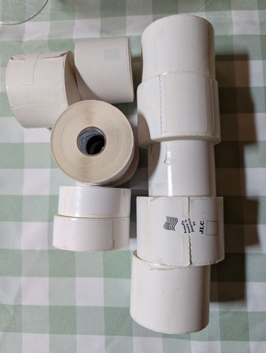 Lot white dymo labels - lot, 12