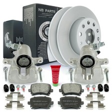Dischi Freno Pastiglie Pinza Posteriore per Audi A3 8P VW Golf 5 6 Jetta 3