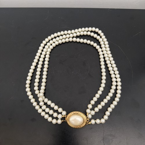 Collana vintage perle bianche - collana,