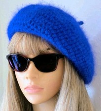 Berretto angora lavorato a