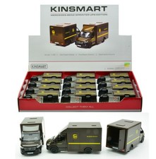 MODELLINO FURGONE STATICO KINSMART MERCEDES SPRINTER CORRIERE UPS SCALA 12cm