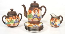 Antico servizio da caffè giapponese Satsuma