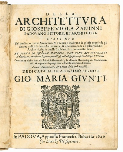 Della architettura gioseffe - della,